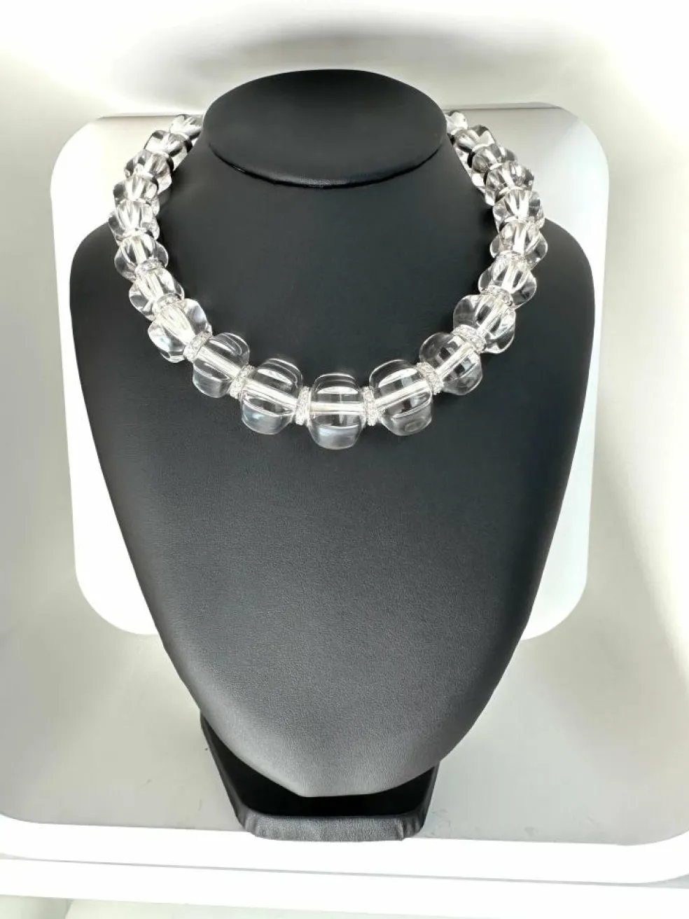BACCARAT - Collier Sherazade or blanc cristal et diamants