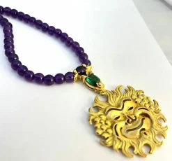 Bacchus collier améthystes, tourmaline