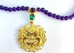 Bacchus collier améthystes, tourmaline