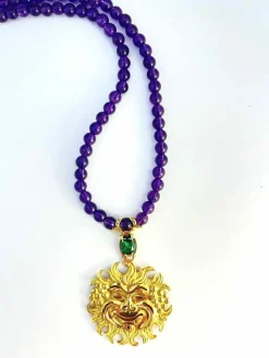 Bacchus collier améthystes, tourmaline