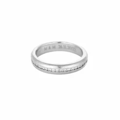 Bachet - Alliance en platine et diamants