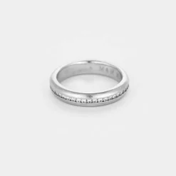 Bachet - Alliance en platine et diamants