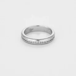 Bachet - Alliance en platine et diamants