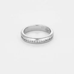 Bachet - Alliance en platine et diamants