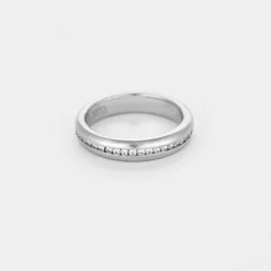 Bachet - Alliance en platine et diamants