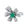 BAGUE « NOEUD » DIAMANTS & EMERAUDE