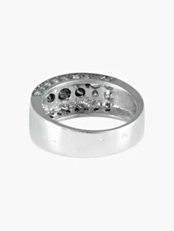 Bague 3 Saphirs Diamants