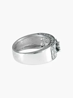 Bague 3 Saphirs Diamants