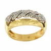 Bague 2 anneaux dorés