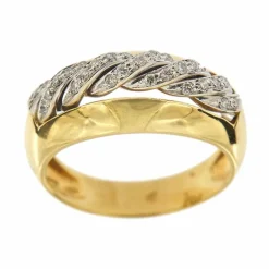 Bague 2 anneaux dorés