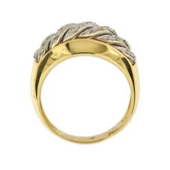 Bague 2 anneaux dorés