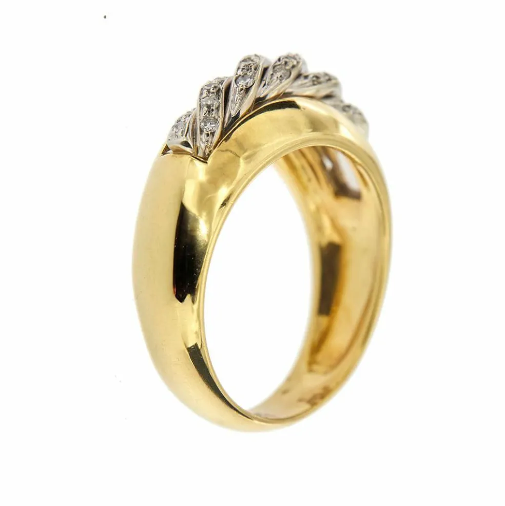 Bague 2 anneaux dorés