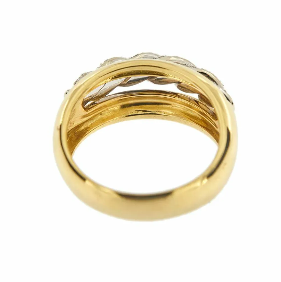 Bague 2 anneaux dorés