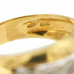 Bague 2 anneaux dorés