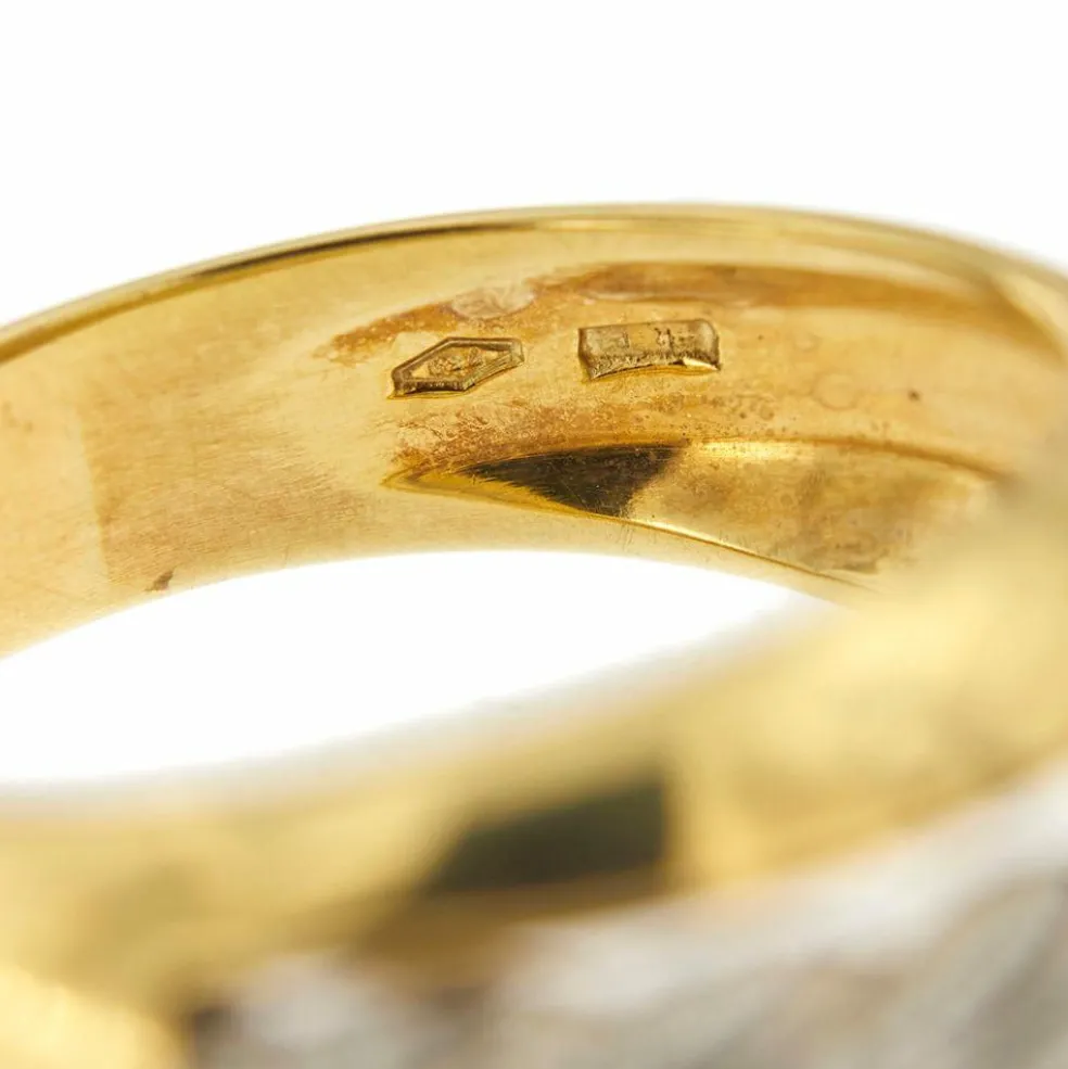 Bague 2 anneaux dorés