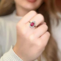 Bague Art-Déco Rubis