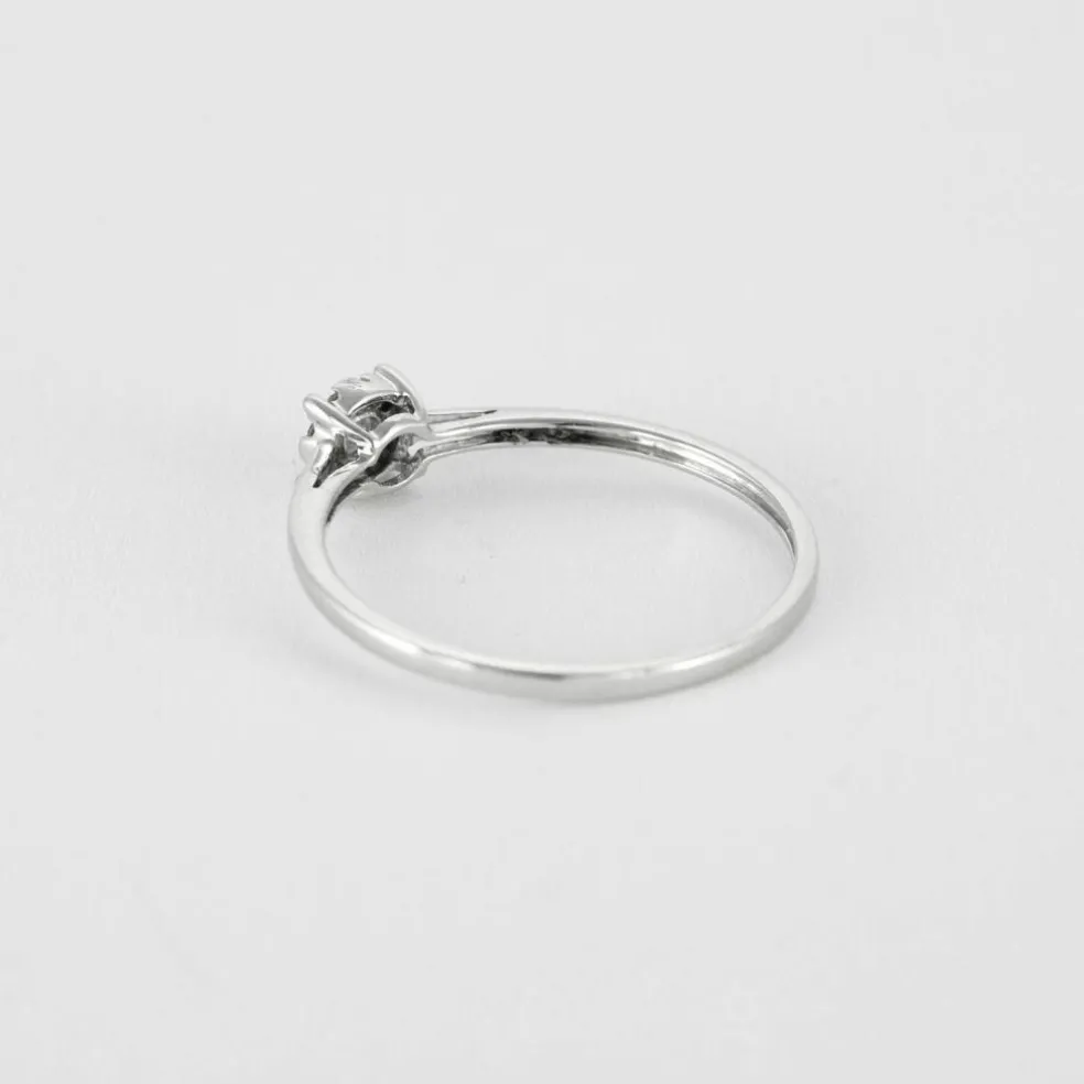 Bague brillants or blanc