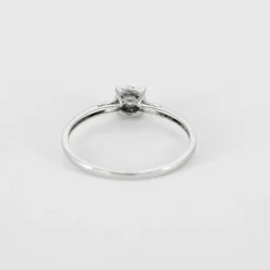 Bague brillants or blanc