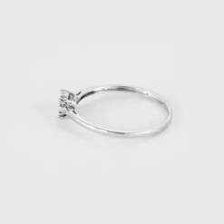 Bague brillants or blanc