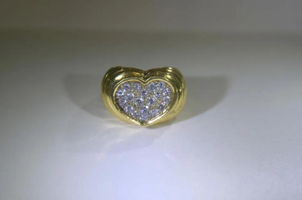 Bague Coeur Diamants