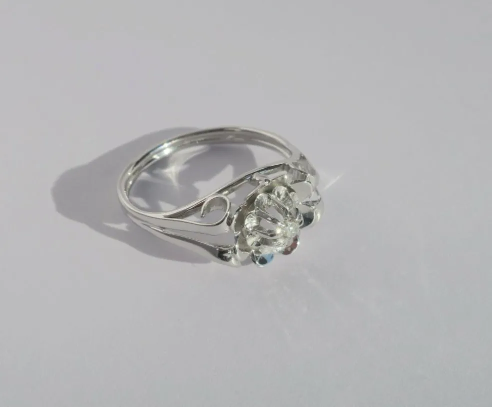 Bague 1950 Diamant Or blanc