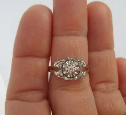 Bague 1950 Diamant Or blanc