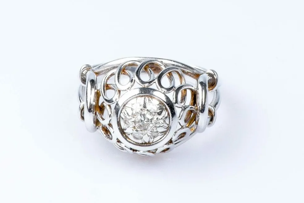 Bague 7 diamants en or blanc