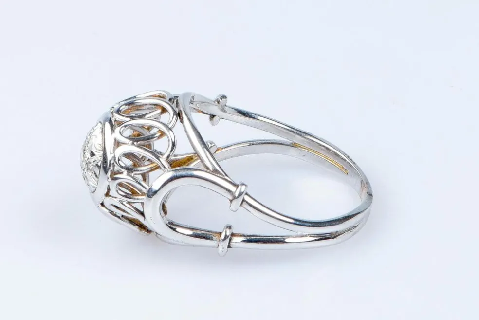Bague 7 diamants en or blanc