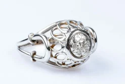 Bague 7 diamants en or blanc