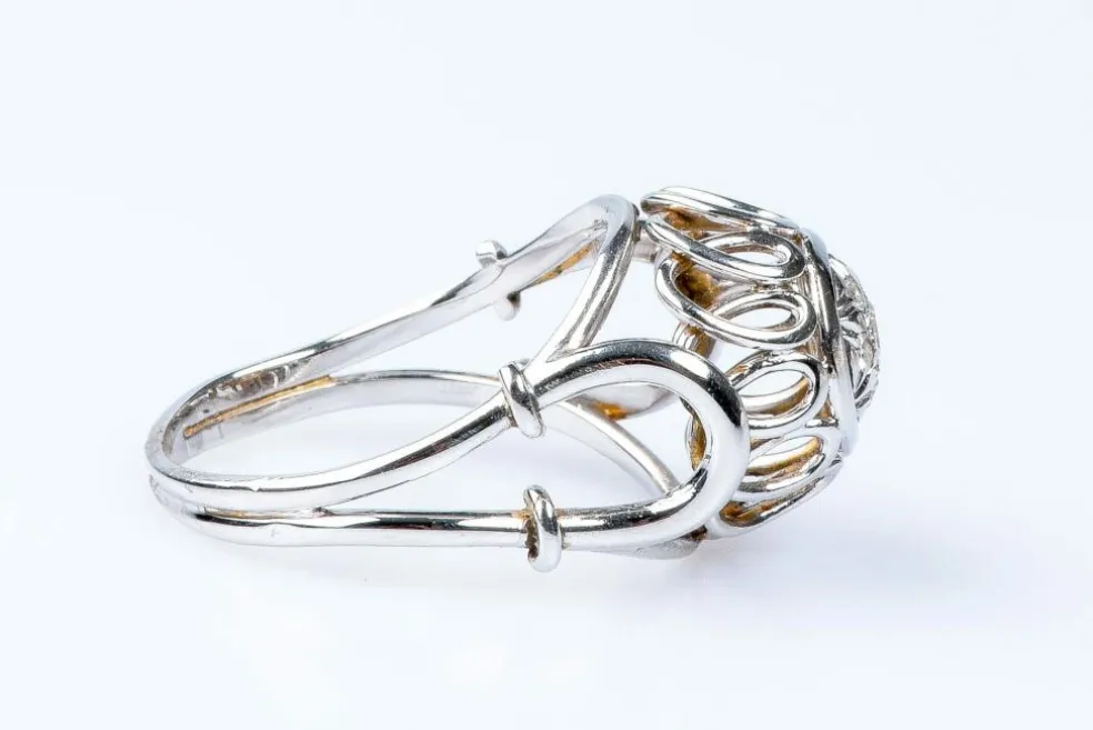 Bague 7 diamants en or blanc