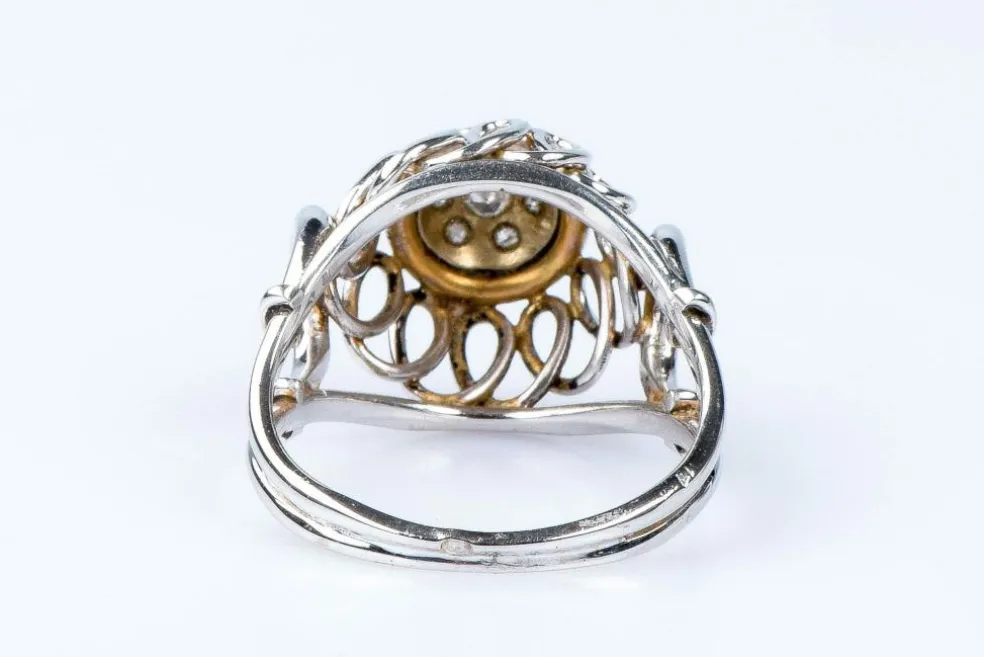 Bague 7 diamants en or blanc