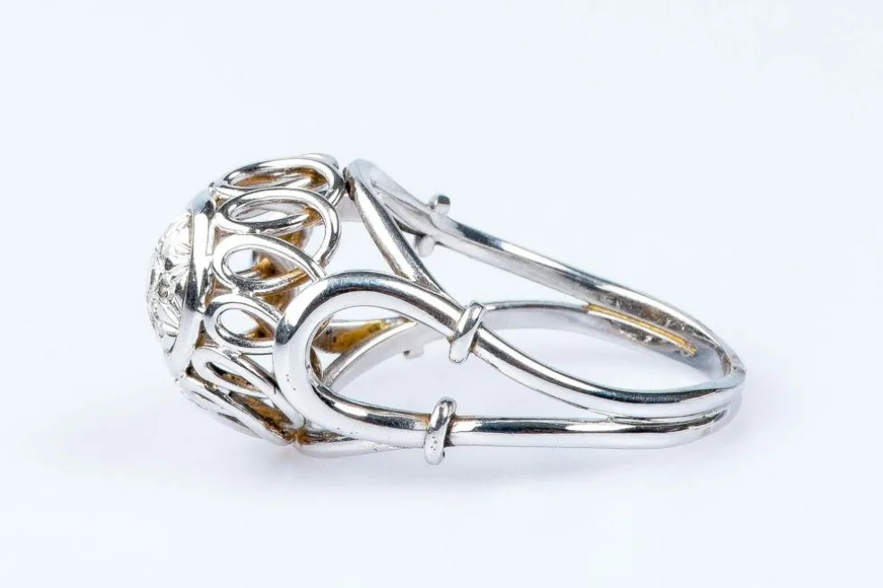 Bague 7 diamants en or blanc