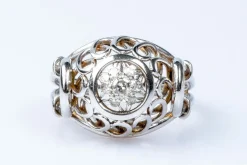 Bague 7 diamants en or blanc