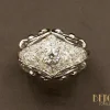 Bague 1950 diamants or blanc