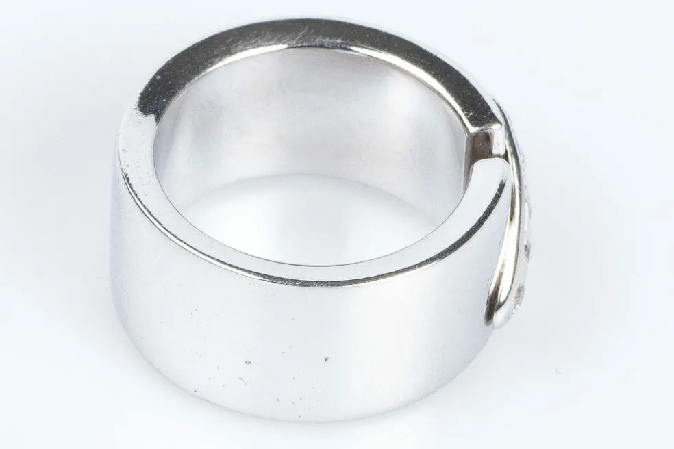 Bague 5 Diamants Or blanc