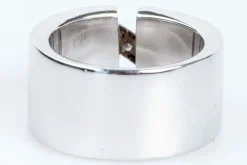 Bague 5 Diamants Or blanc