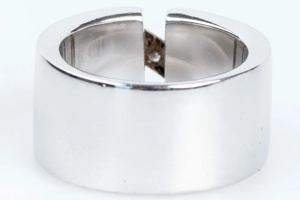 Bague 5 Diamants Or blanc