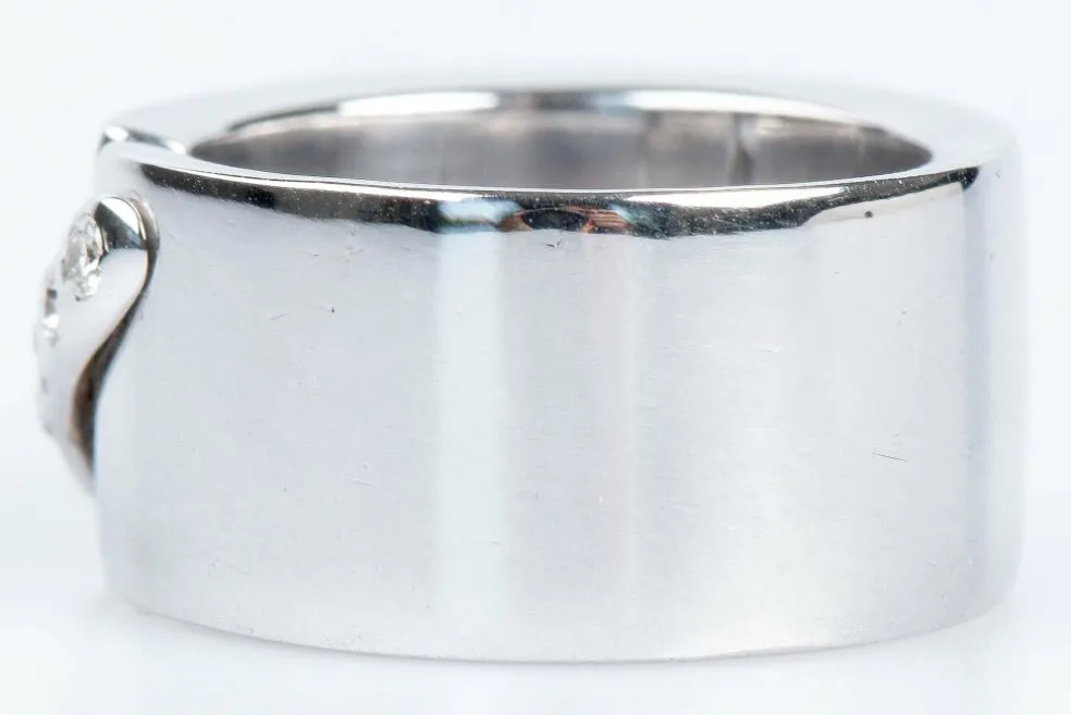 Bague 5 Diamants Or blanc