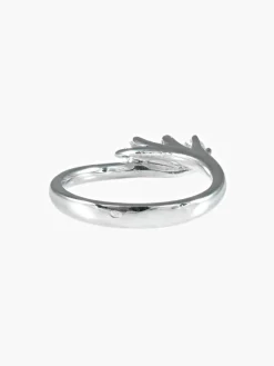 Bague « jarretière » en or blanc