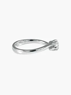Bague « jarretière » en or blanc