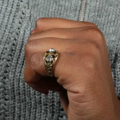 Bague à motifs Diamants