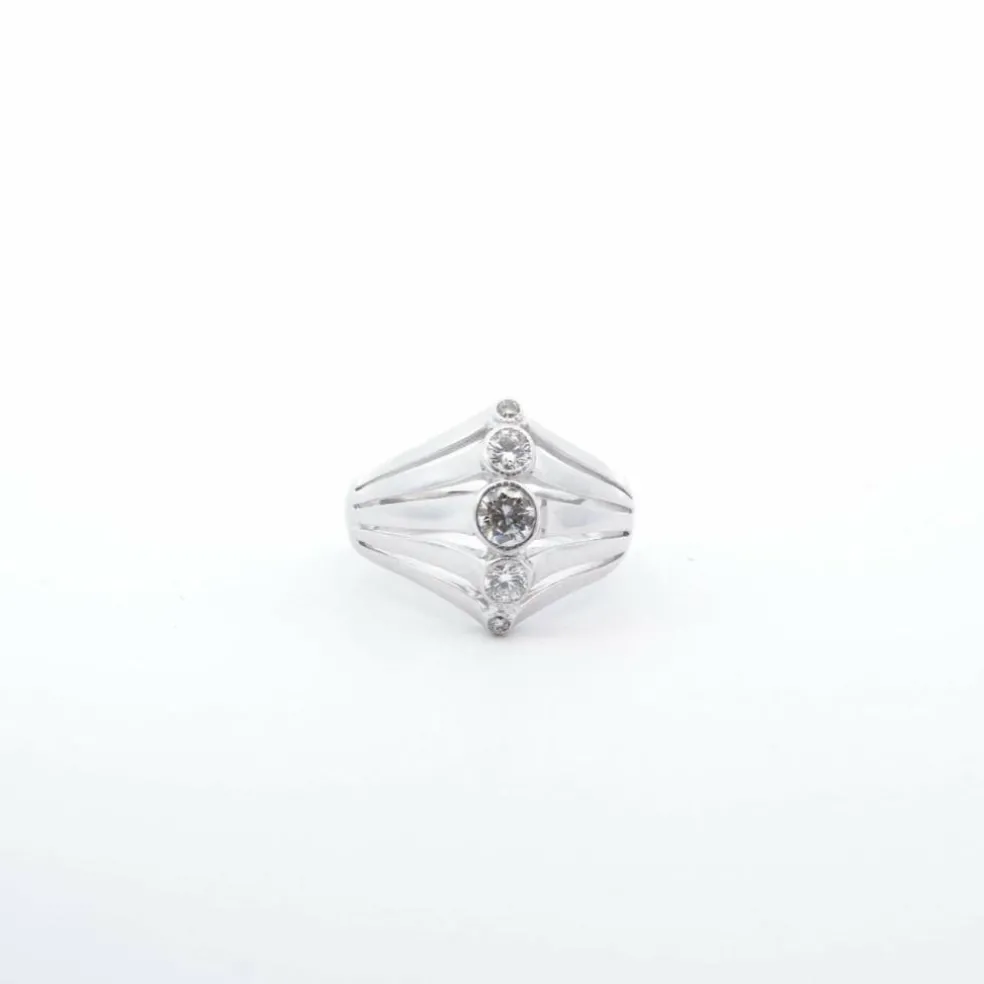 Bague 1940 Or blanc Diamants
