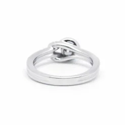 Bague - or blanc diamants