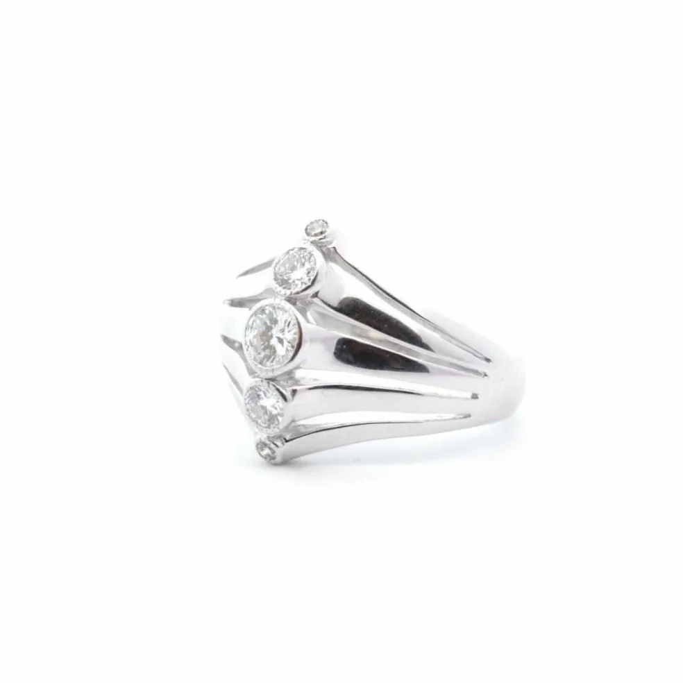 Bague 1940 Or blanc Diamants