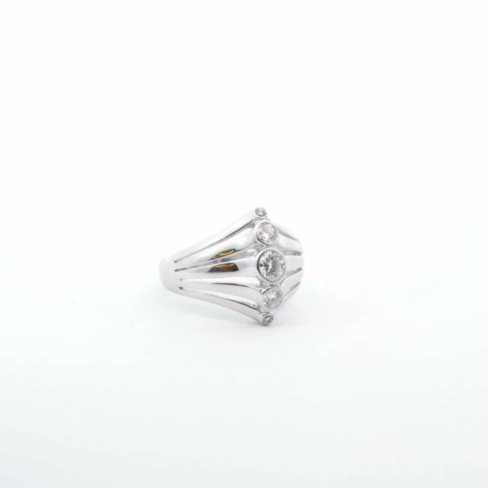 Bague 1940 Or blanc Diamants