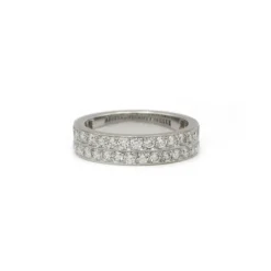 Bague - Or blanc et diamants