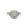 Bague - Or blanc, Platine & Diamants