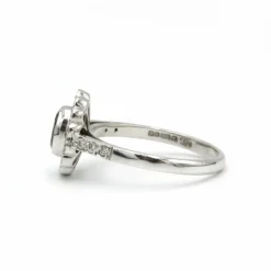 Bague - Or blanc, rubis et diamants
