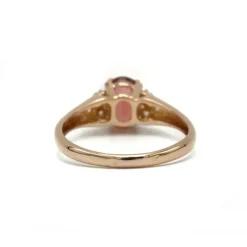 Bague - Or, Diamant & Tourmaline Rose