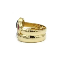 Bague - Or, Diamant, Saphir & Rubis